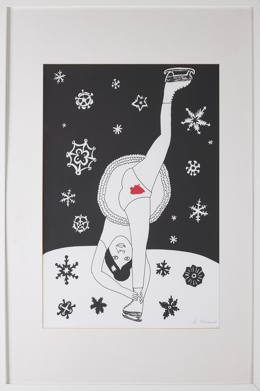LIV STRÖMQUIST, “The Ice Princess”, lithograph, signed.