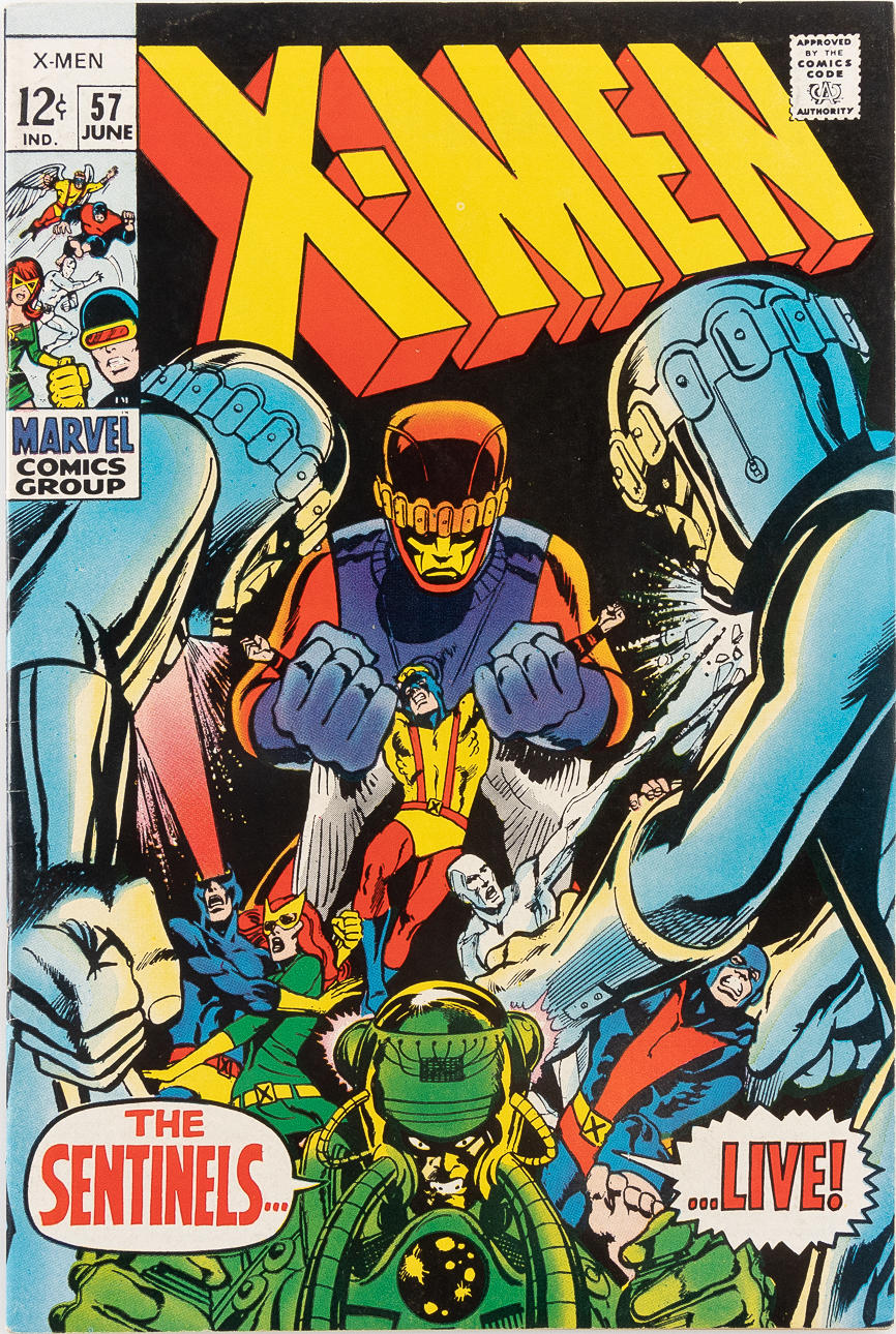 SERIETIDNING, Marvel Comics 'X-Men, #57 June" 1969.