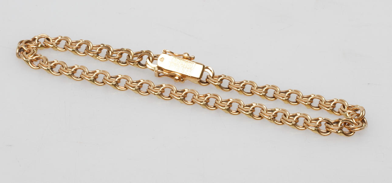 ARMBAND BISMARCK, 18k guld, vikt ca 10,4 gr.