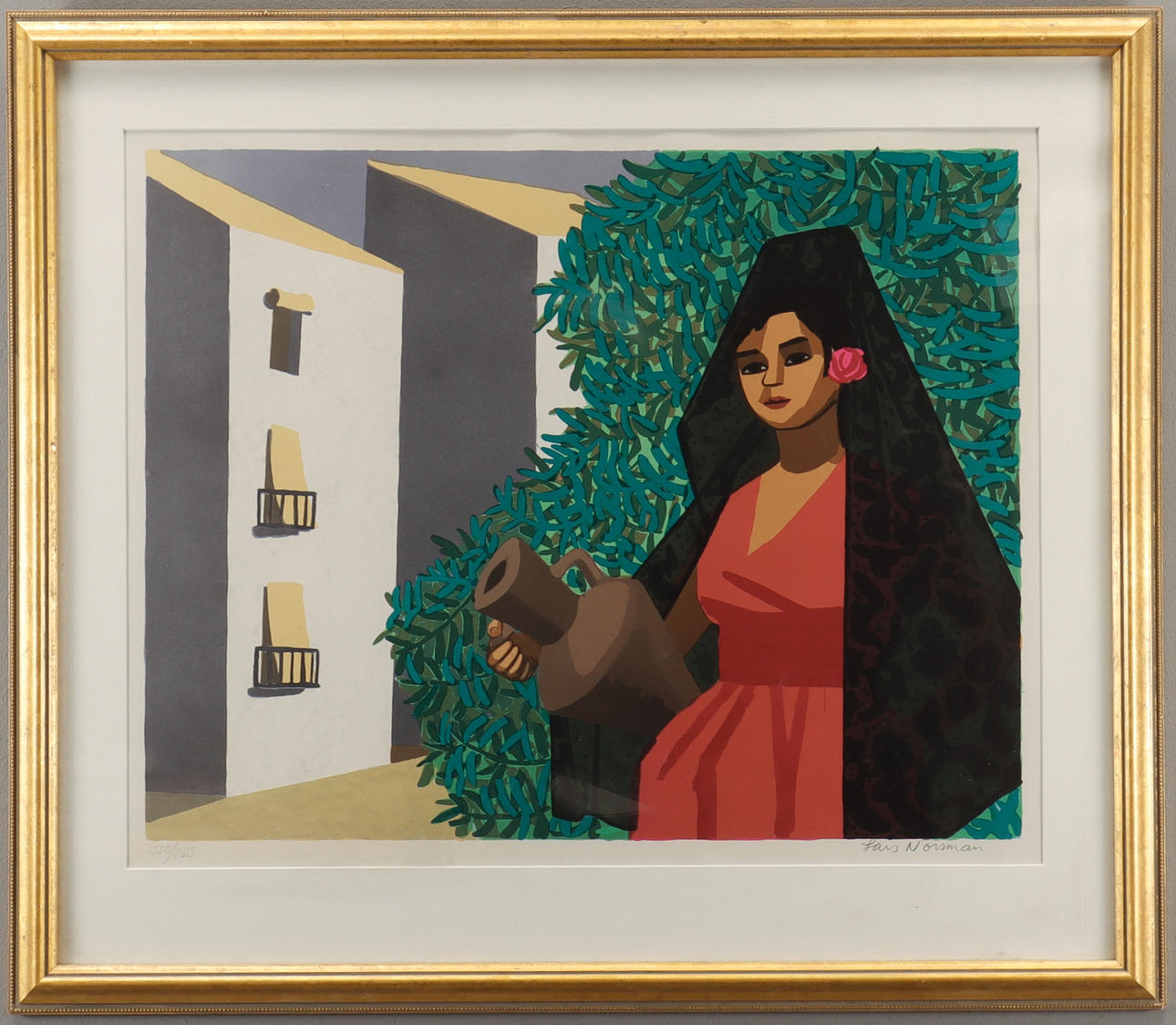 LARS NORRMAN. Kvinna med krus.