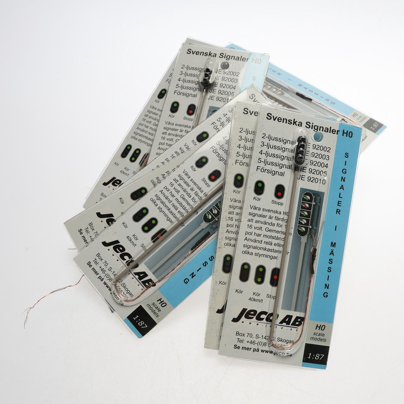 JECO. Swedish signals, 8 pcs.