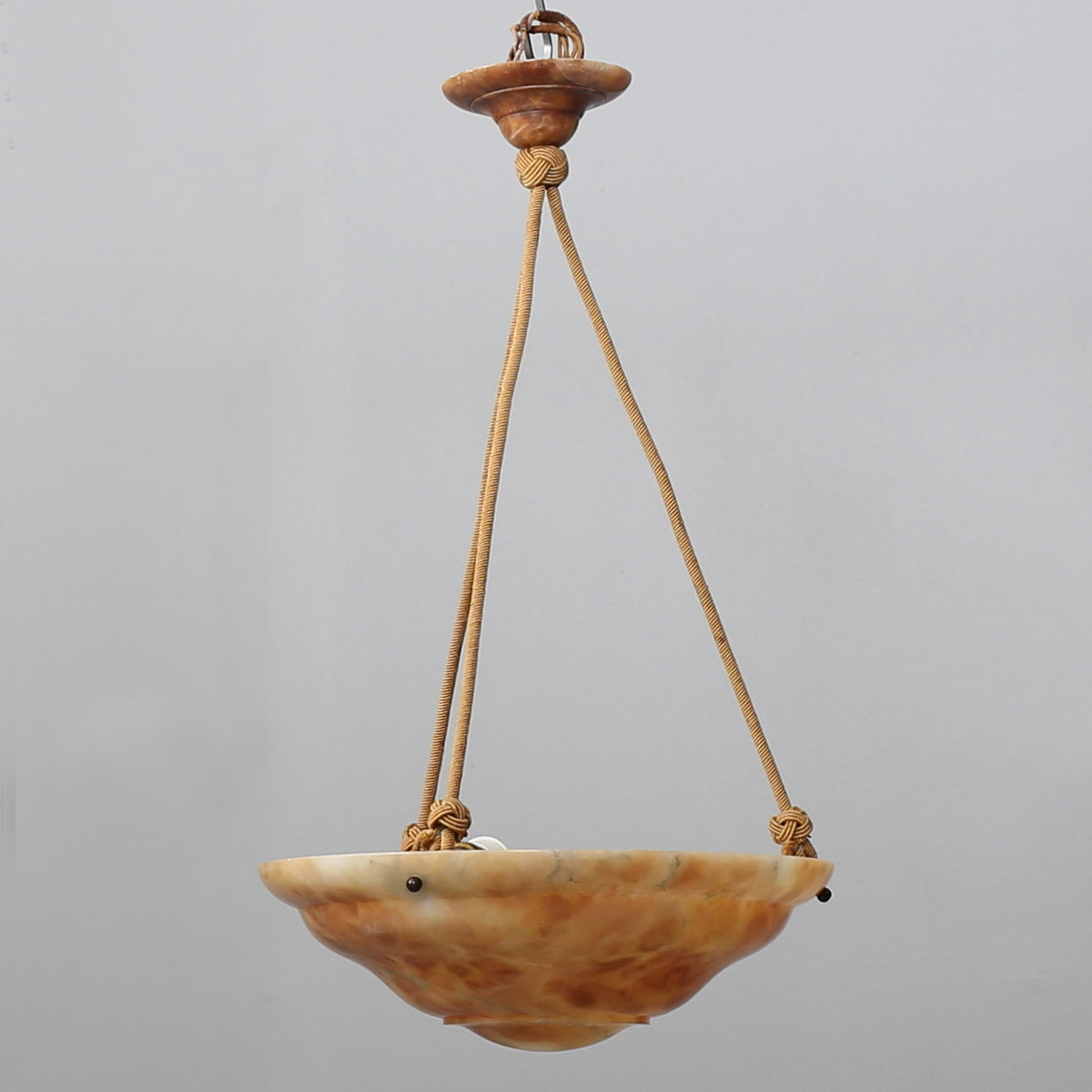 ALABASTERLAMPA/PLAFOND, 1900-talets första decennier.