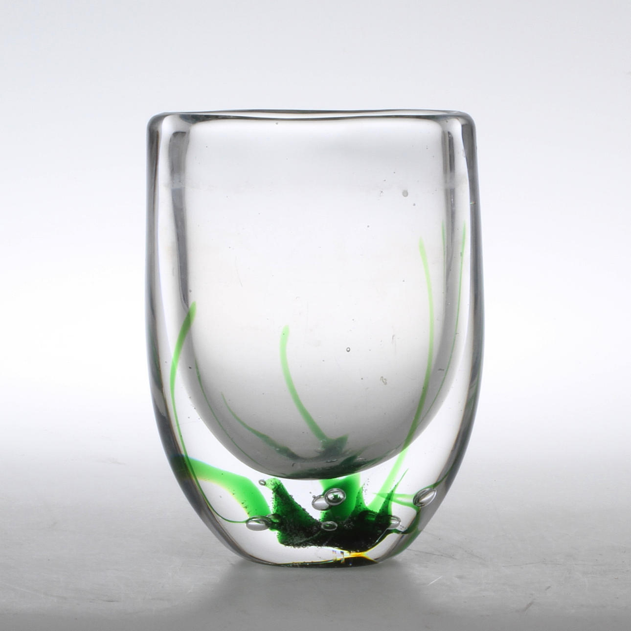 VAS, glas, sjögräs, Vicke Lindstrand, Kosta.
