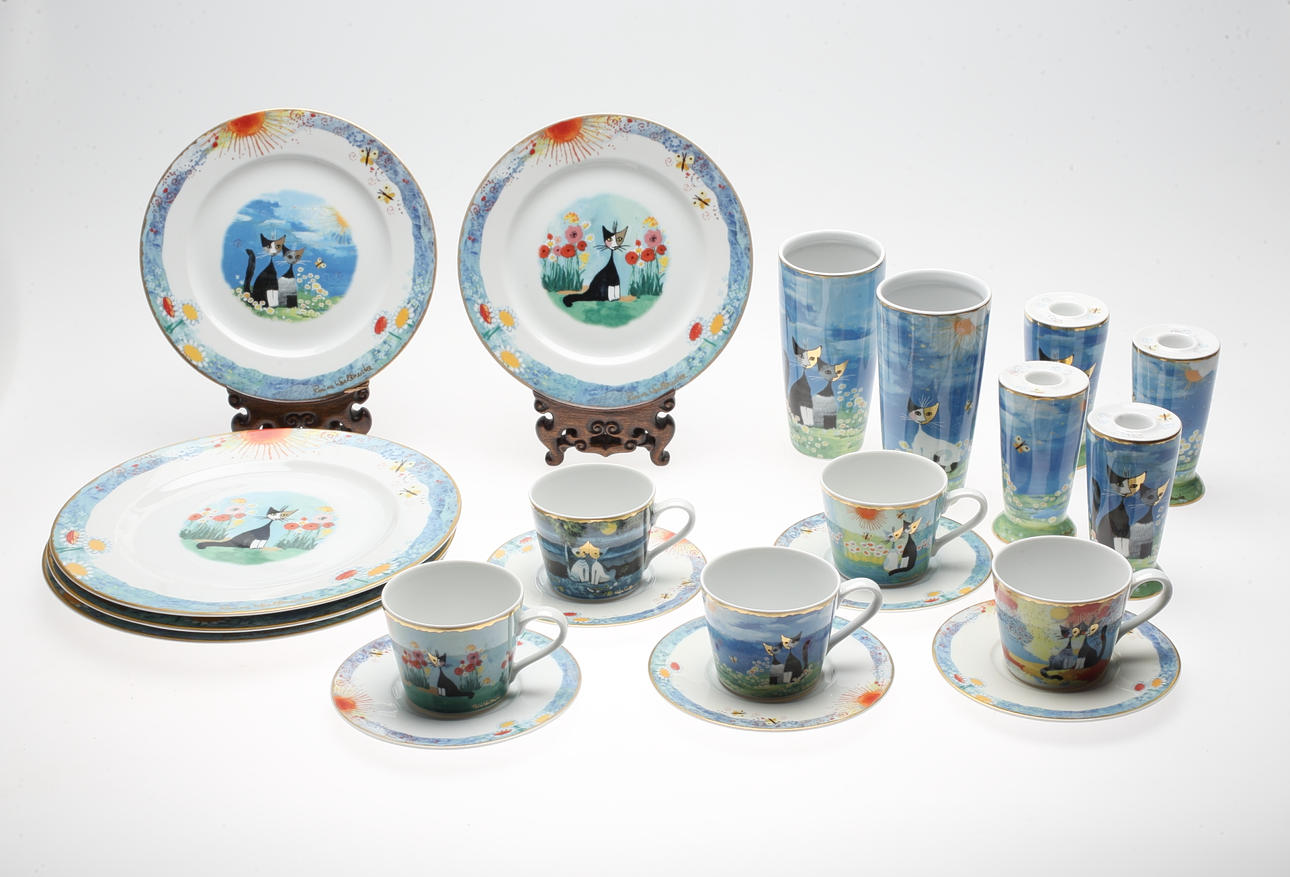 SERVISDELAR, 21 st, porslin, R. Wachtmeister, Goebel, Tyskland, 19/2000-tal.