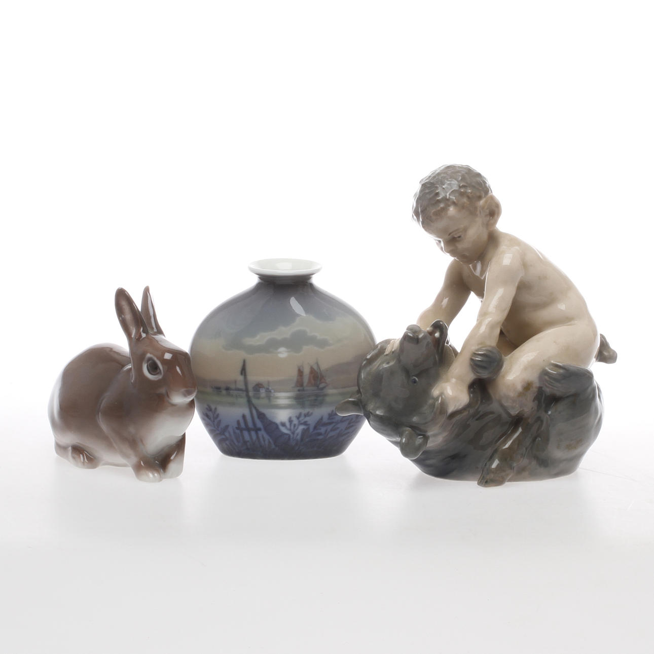 PARTI PORSLIN, 3 delar, Danmark, 1900-tal.