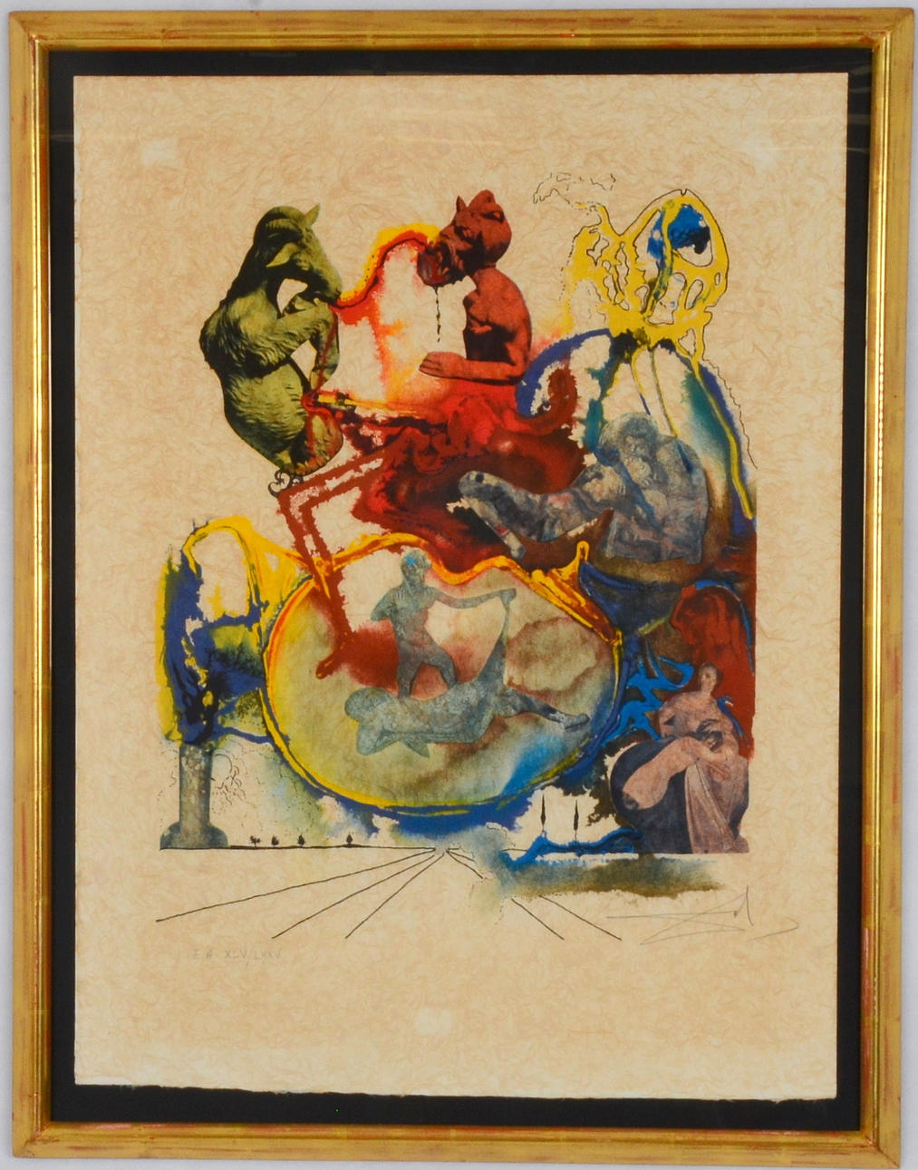 SALVADOR DALI. Färglitografi.