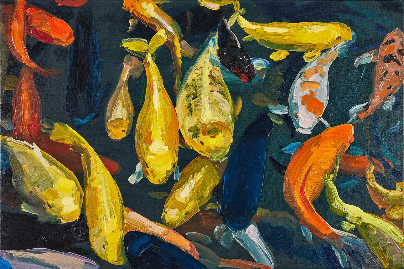JAN DE VLIEGHER (BELGIEN, FÖDD 1964). "Koi".