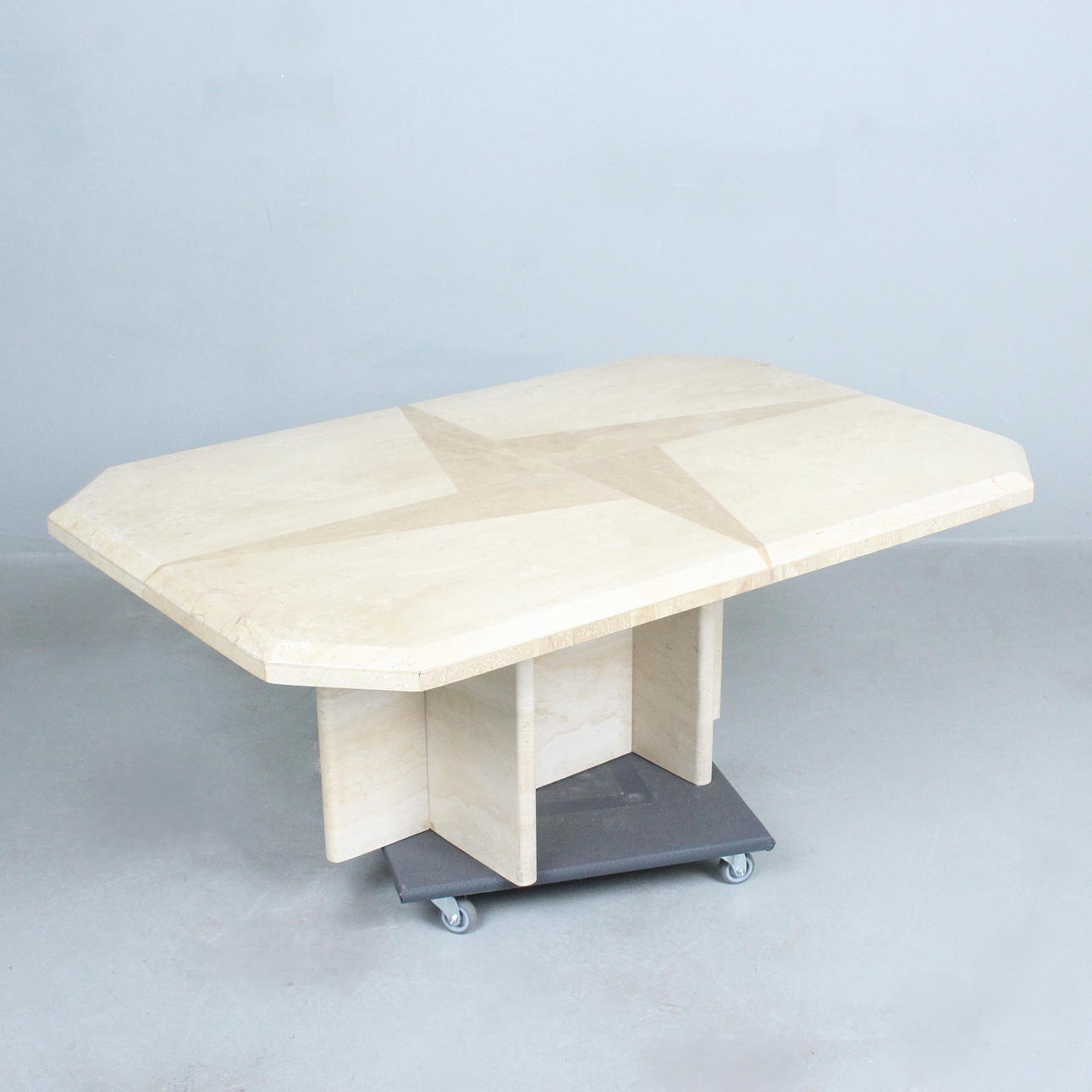 Coffee table/Travertine coffee table.