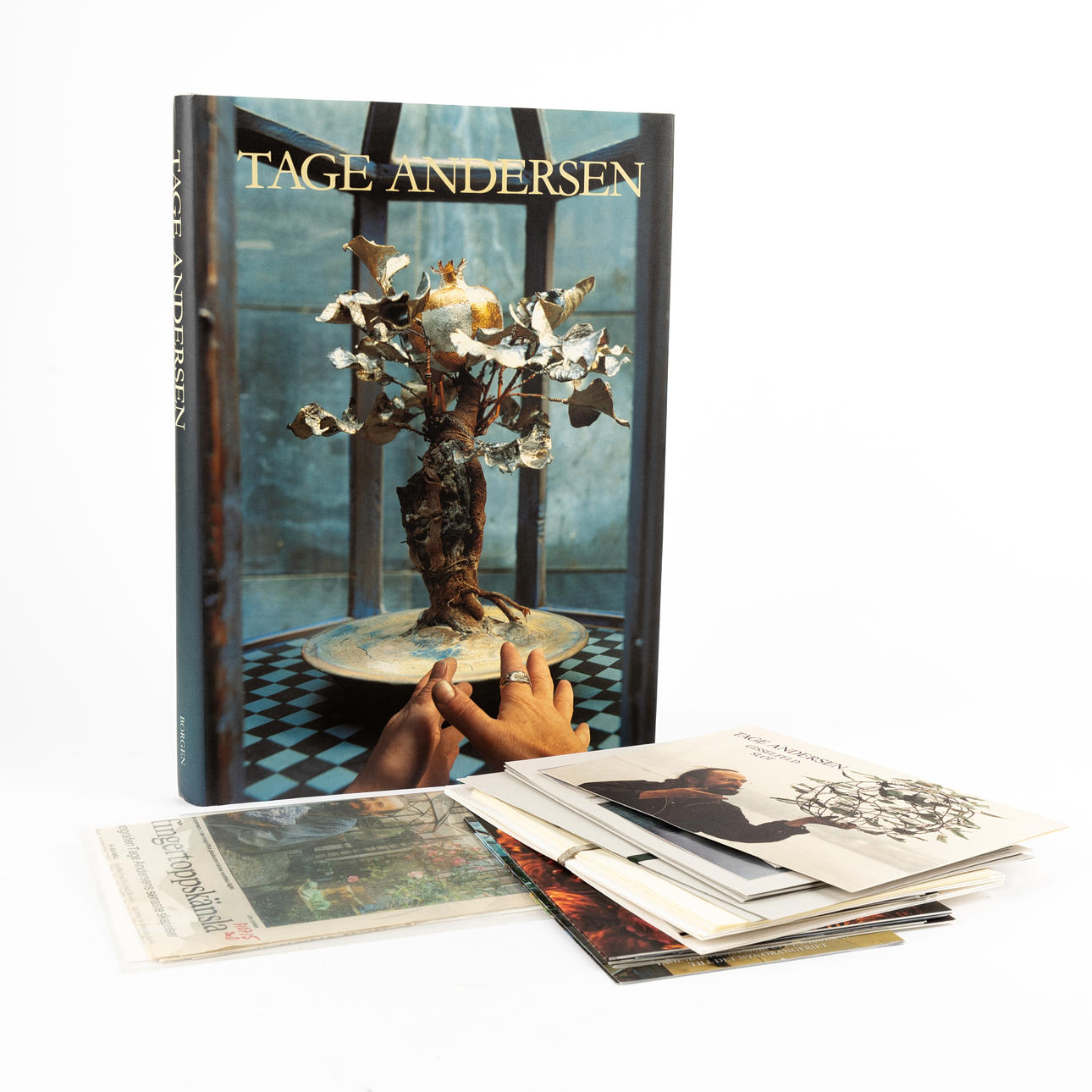 AASE HOLM. Book and various printed matter, “Tage Andersen