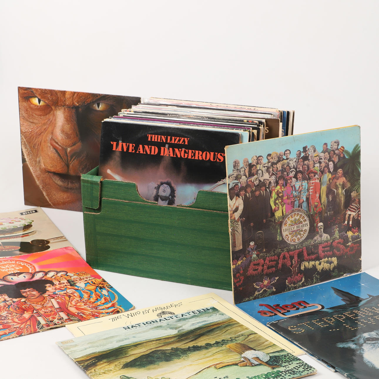 LPs, 74 pieces, pop & rock, 1970s-90s.