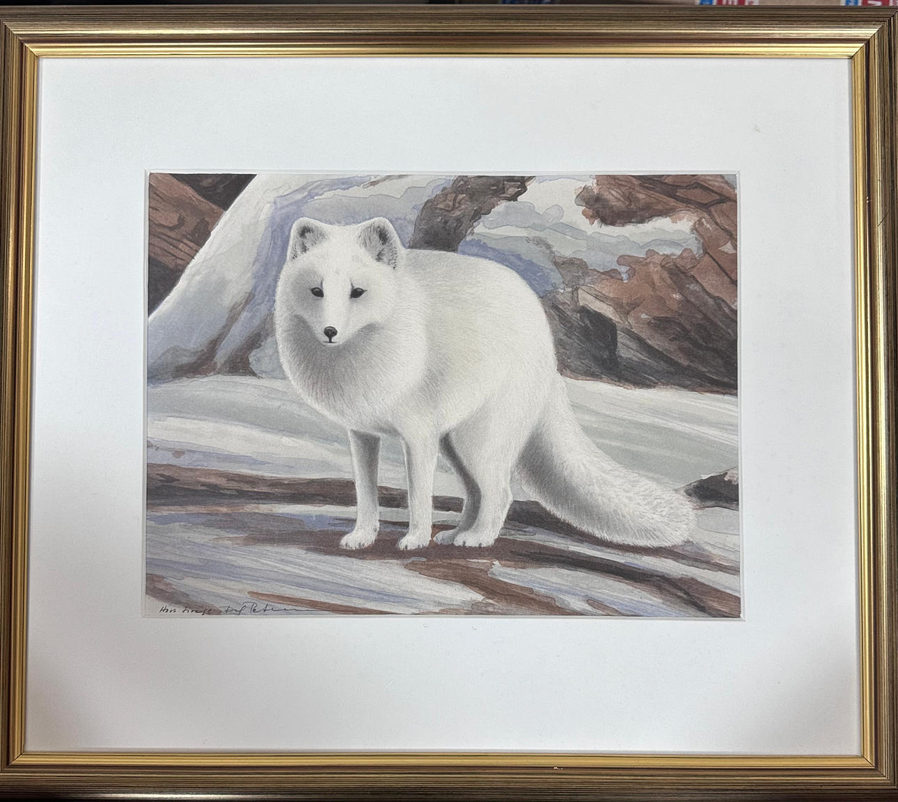 DAG PETERSSON. Akvarell.