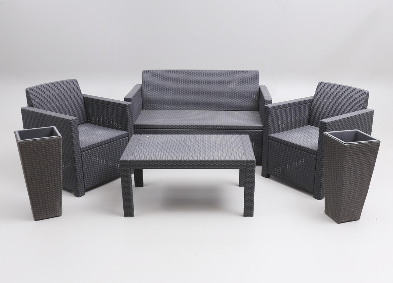 Et 6-delt havemøbelsæt af Allibert.