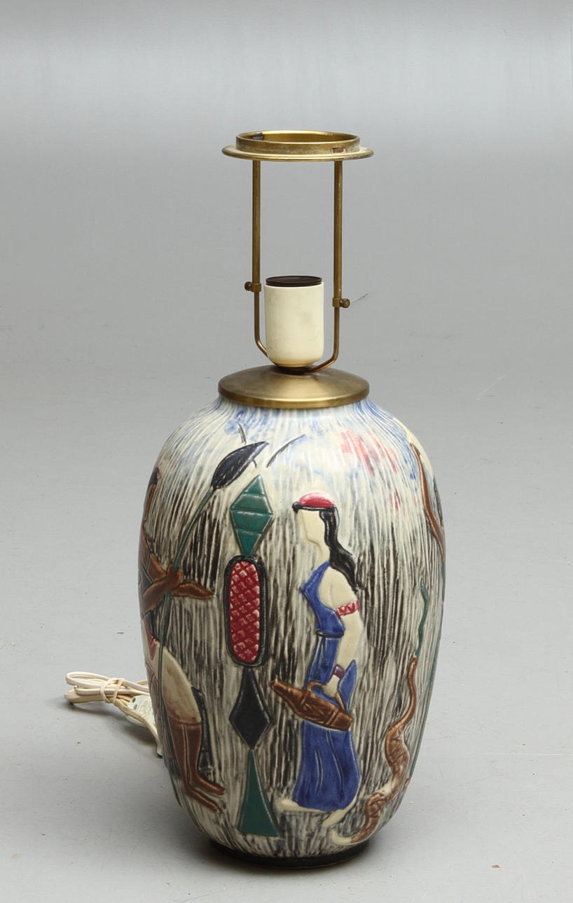 BORDSLAMPA, keramik, Danmark.