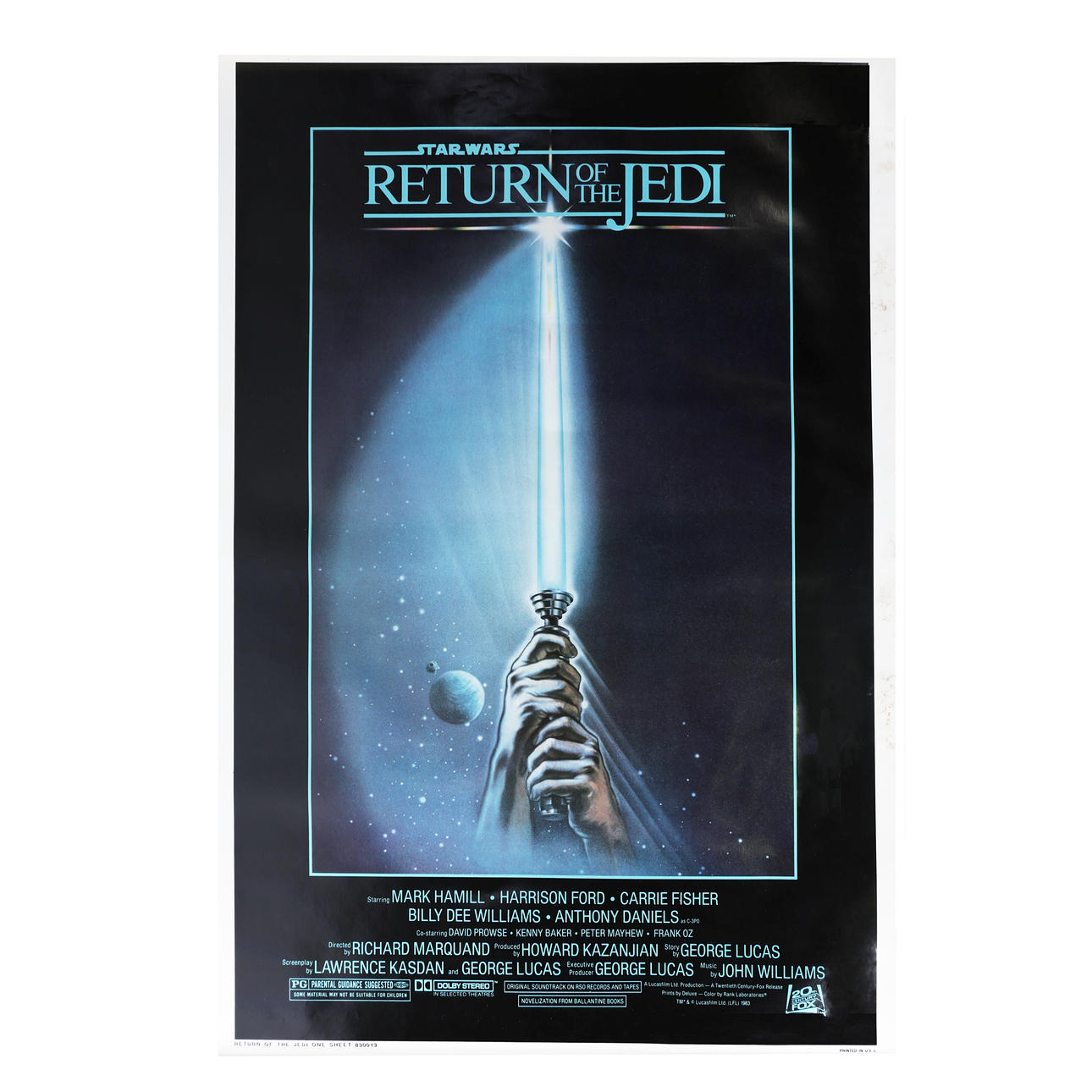 STAR WARS JEDIS ÅTERKOMST (1983) AFFISCH.