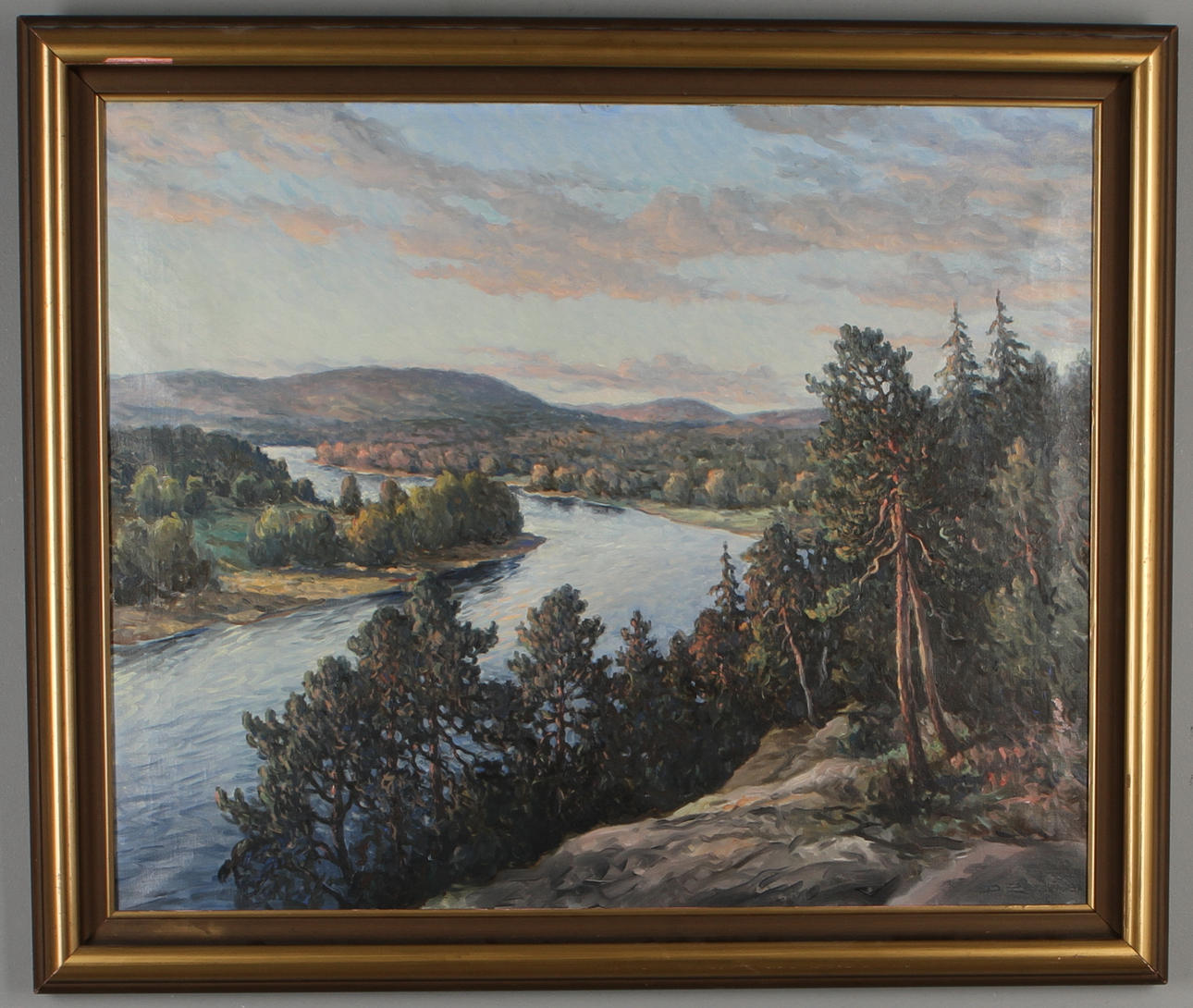 DAVID PARSEN. Landskap, olja på duk, signerad samt daterad -32.