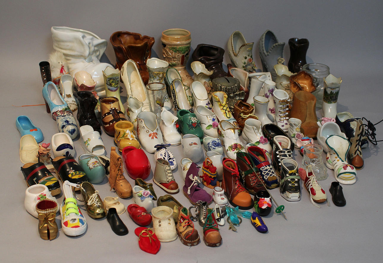 Parti diverse keramik/glas skor (93).