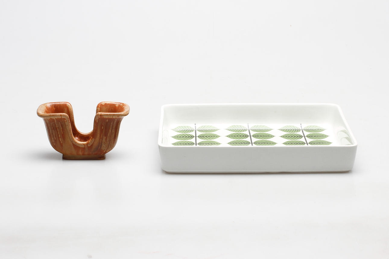 FAT, "Berså", Stig Lindberg, Gustavsberg och VAS/SKÅL, Gunnar Nylund, Rörstrand.