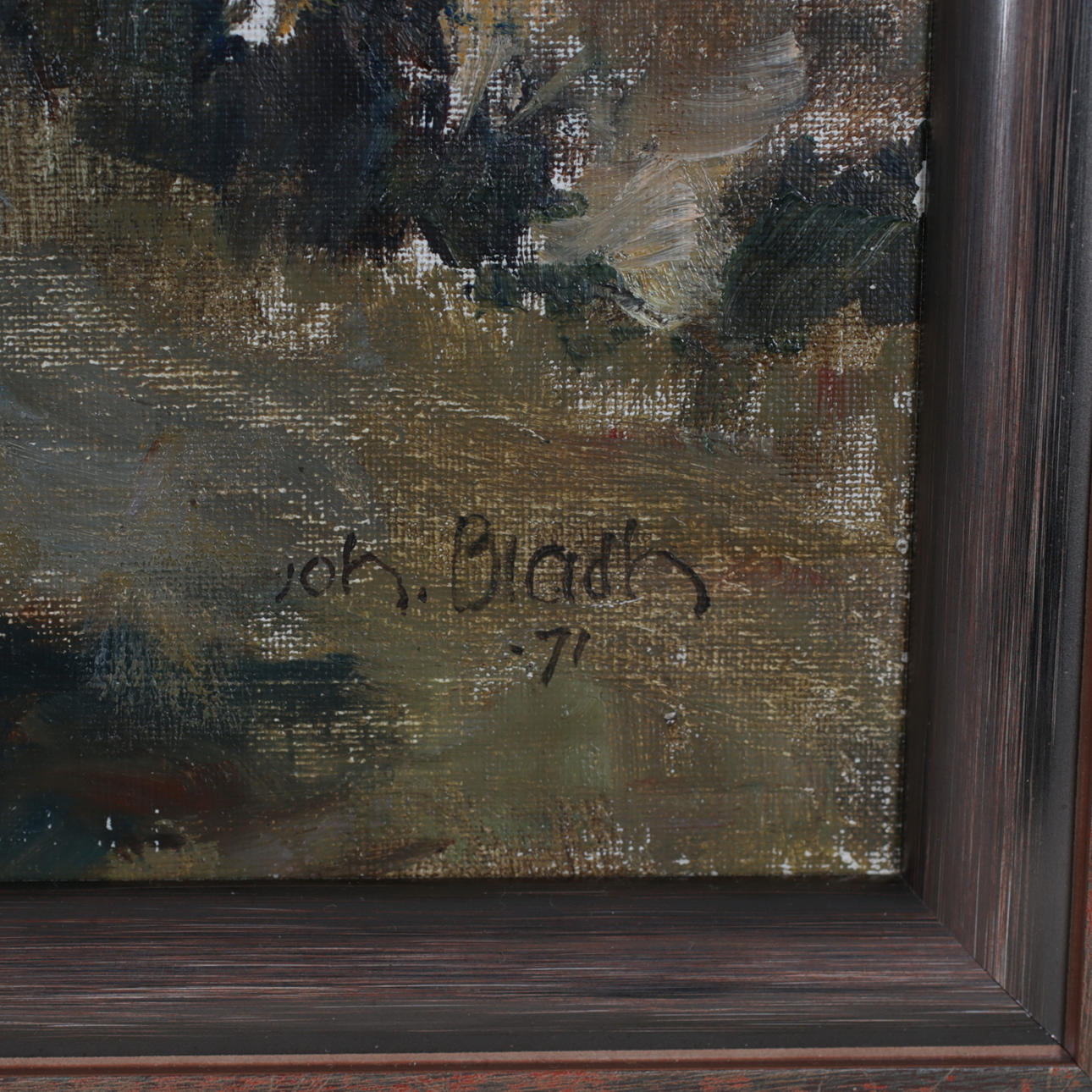 JOHAN BLADH. Allmogeinterior with girl, oil on canvas, signed and dated ...