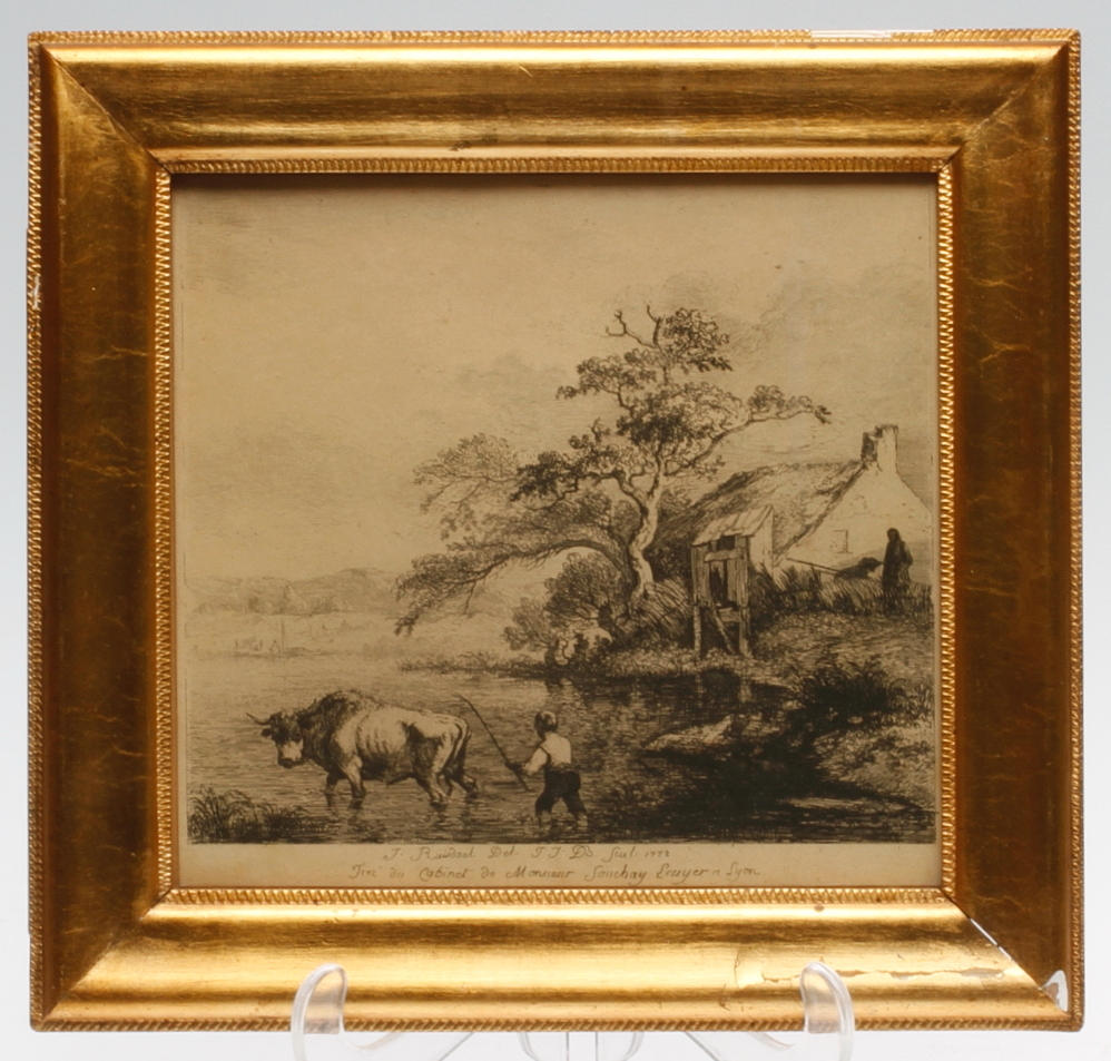 JACOB VAN RUISDAEL. EFTER. Gravyr, 1800-tal.