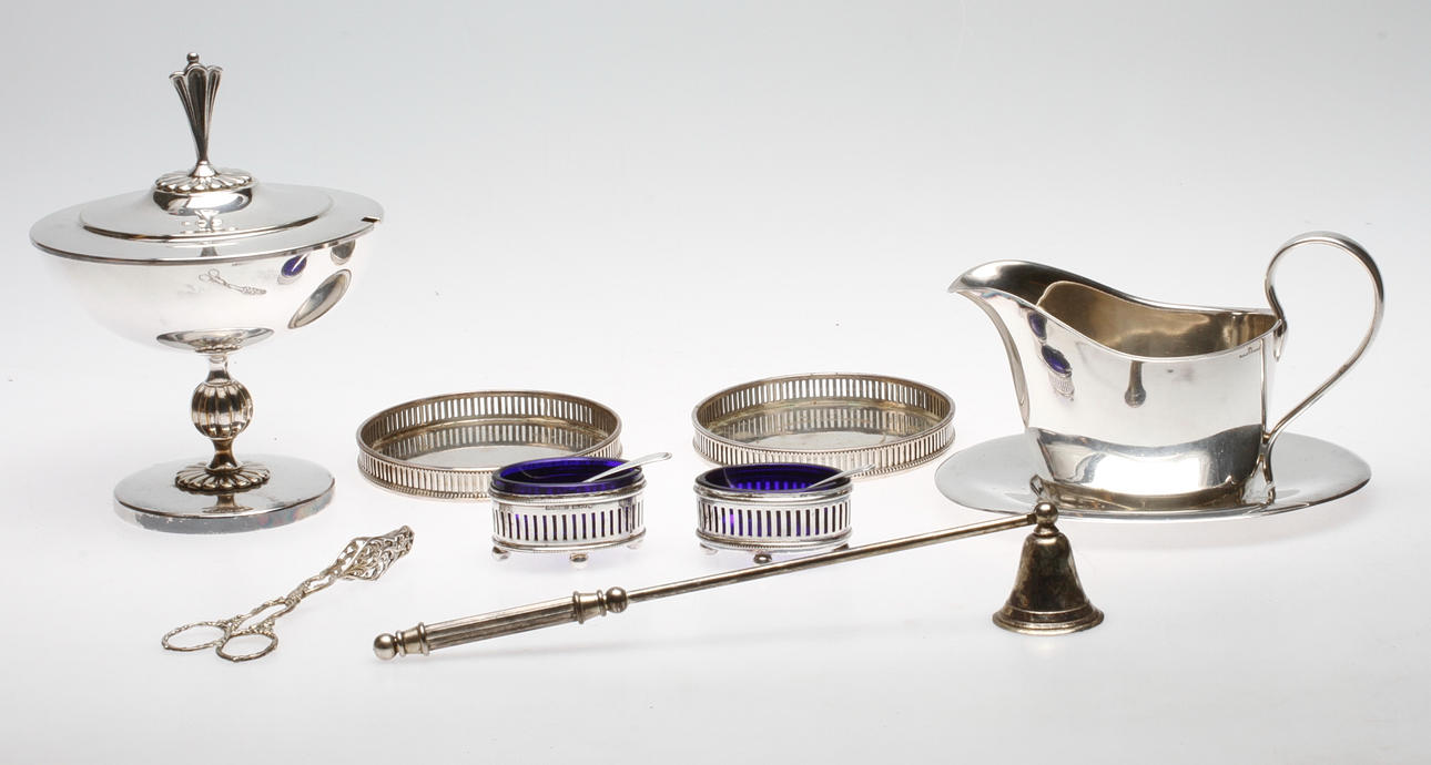 NYSILVER OCH SILVER, 8 delar, bland annat AG Dufva.