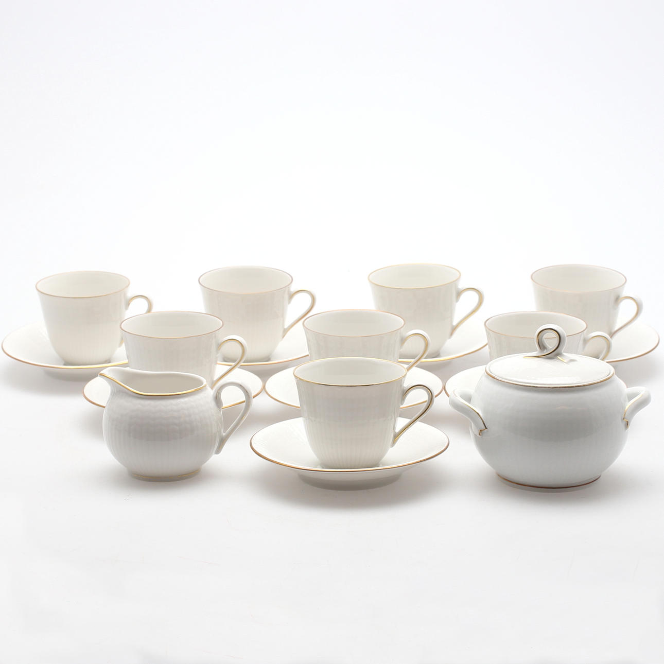 KAFFESERVIS, 18 delar, "Gracil", Rörstrand, porslin, 1900-talets andra hälft.