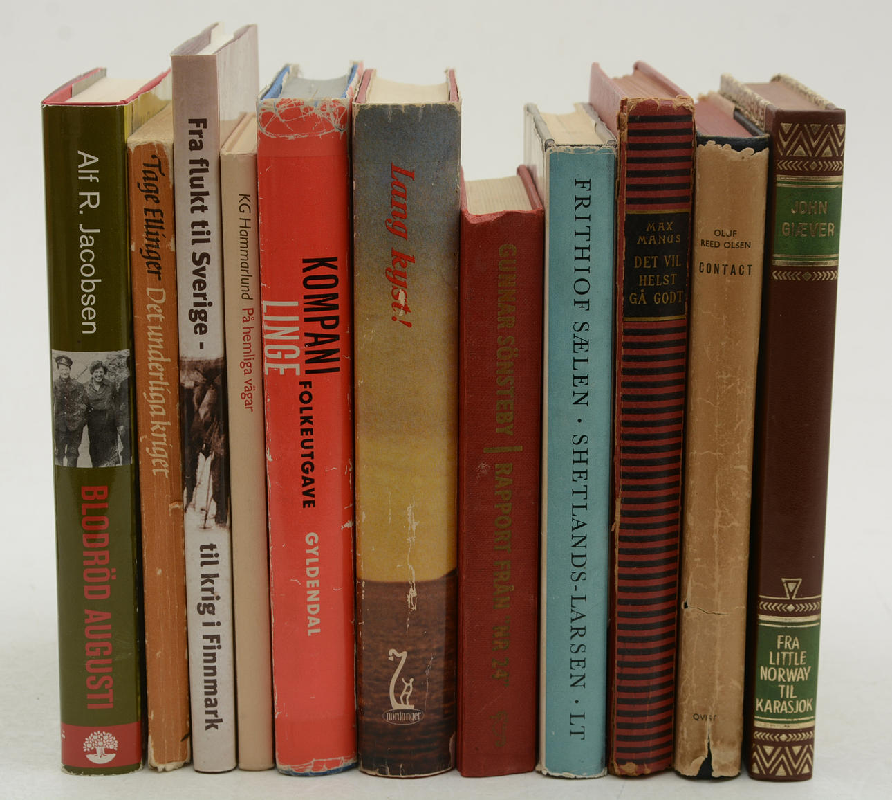 Norsk historia under kriget. 11 Volymer.