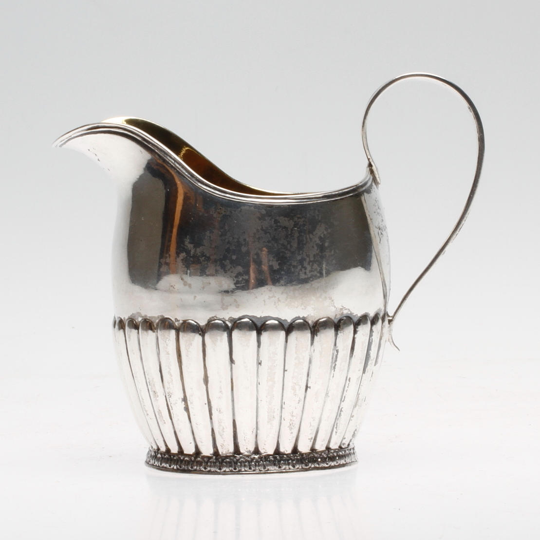 GRÄDDKANNA, silver, Johan Petter Grönvall(mästare 1807-1843), Stockholm 1832.