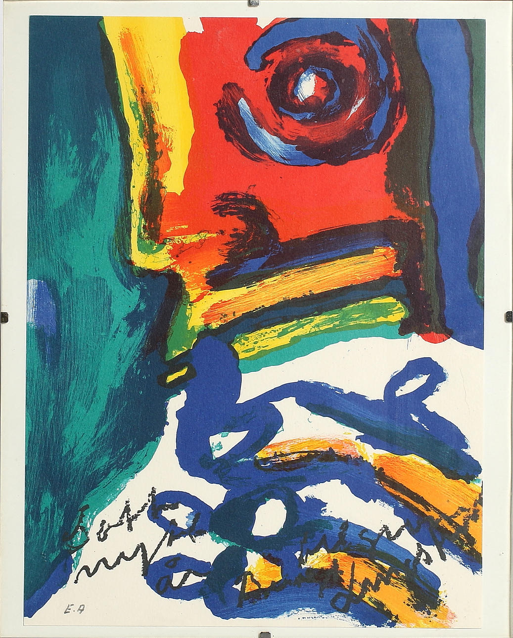 BENGT LINDSTRÖM. Litografi, med dedikation, signerade i trycket samt EA i blyerts.