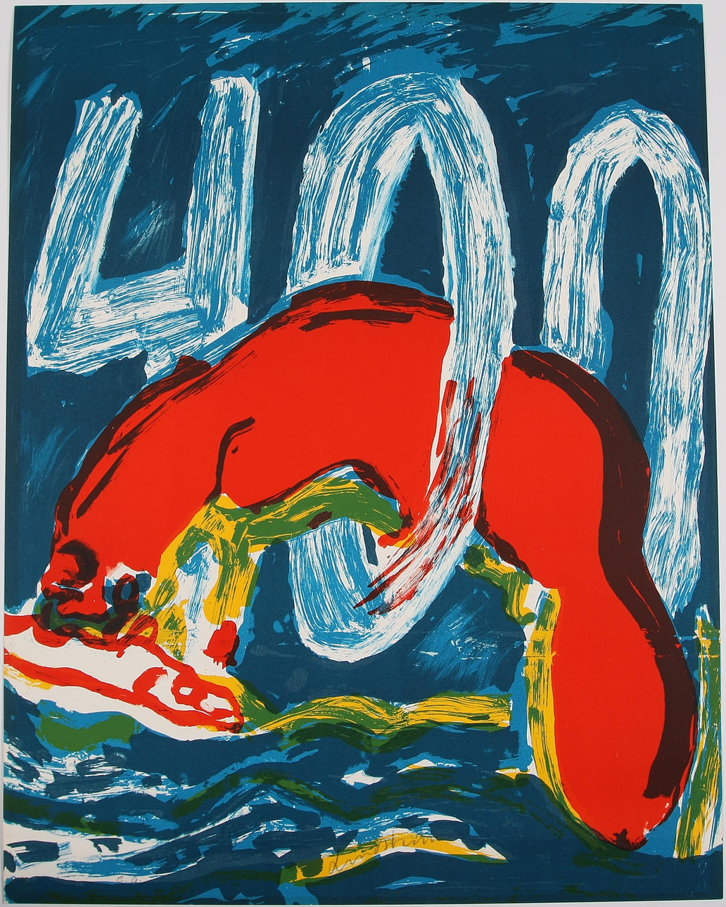 BENGT LINDSTRÖM. Litografi, signerad och märkt EA.