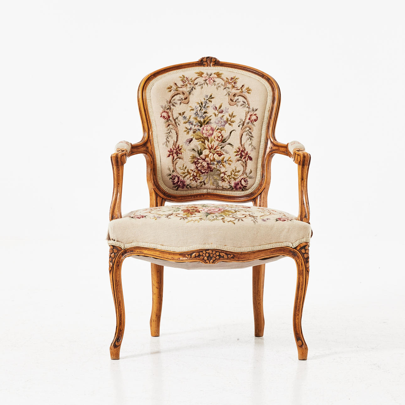 KARMSTOL, rokoko-stil, 1800-tal.