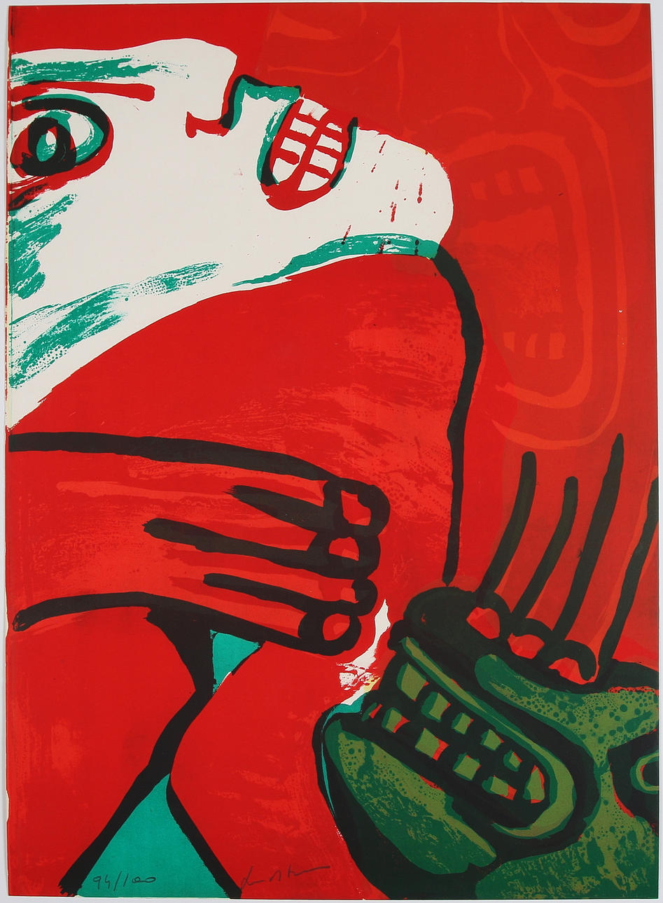 BENGT LINDSTRÖM. Litografi, signerad och numrerad 94 /100.