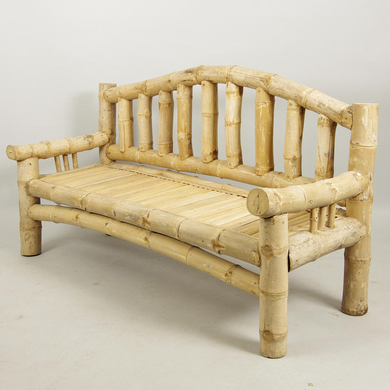 SOFFA, 3-sits, bambu, samtida.