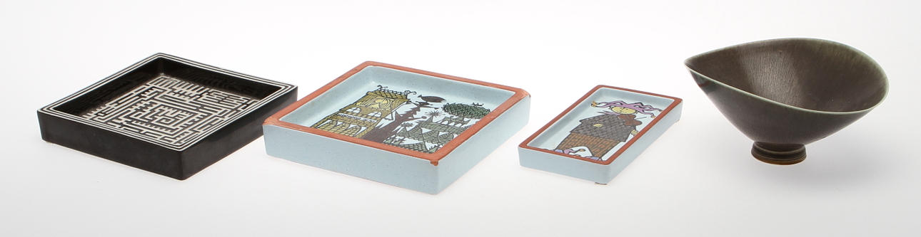 PARTI KERAMIK. 4 delar, varav 3 stig Lindberg, 1 Friberg.