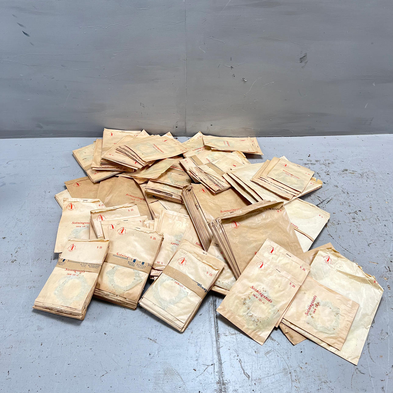 DKW, model 125cc, gaskets, lot, 1950/60s.