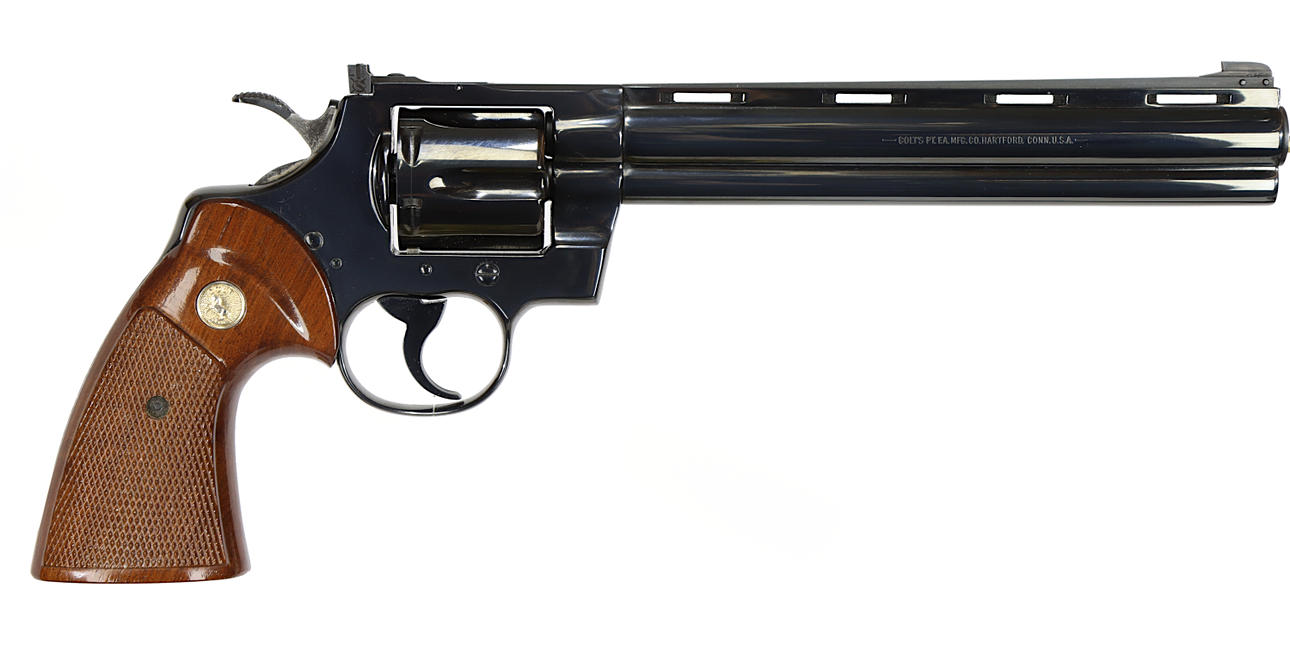 REVOLVER, make Colt, model Python, calibre .357 Magnum, part no. T90457, see-no. second-hand.