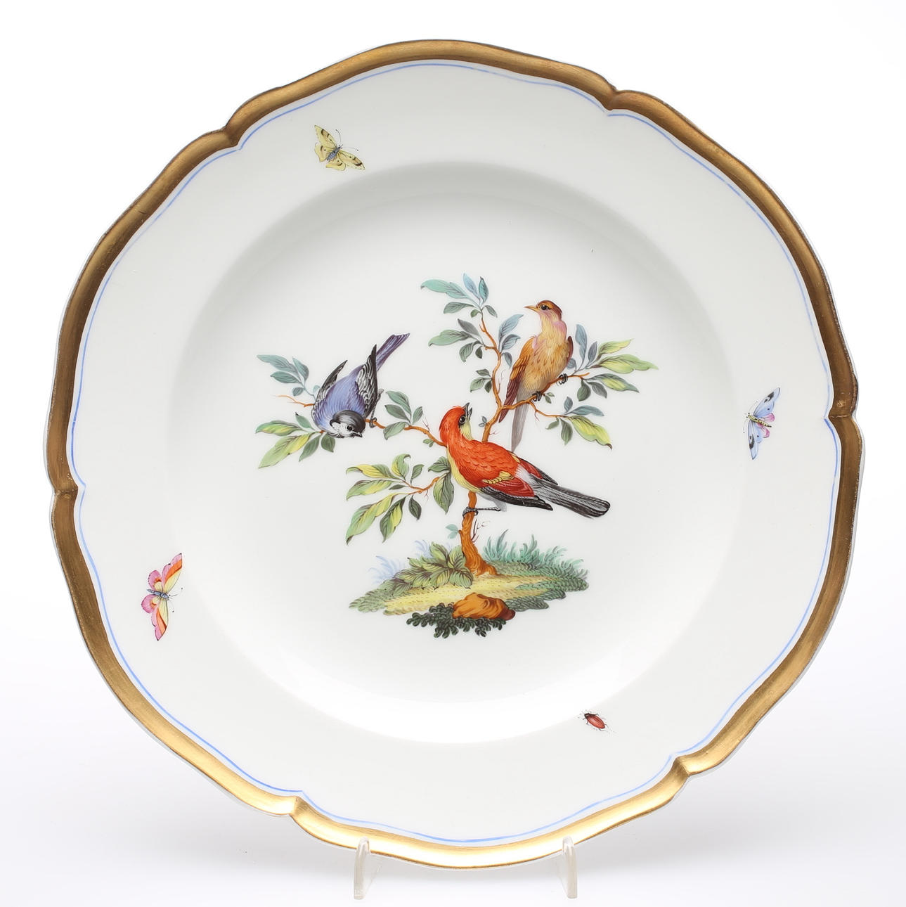 KPM BERLIN 1849-1870. tallrik, Biedermeier.