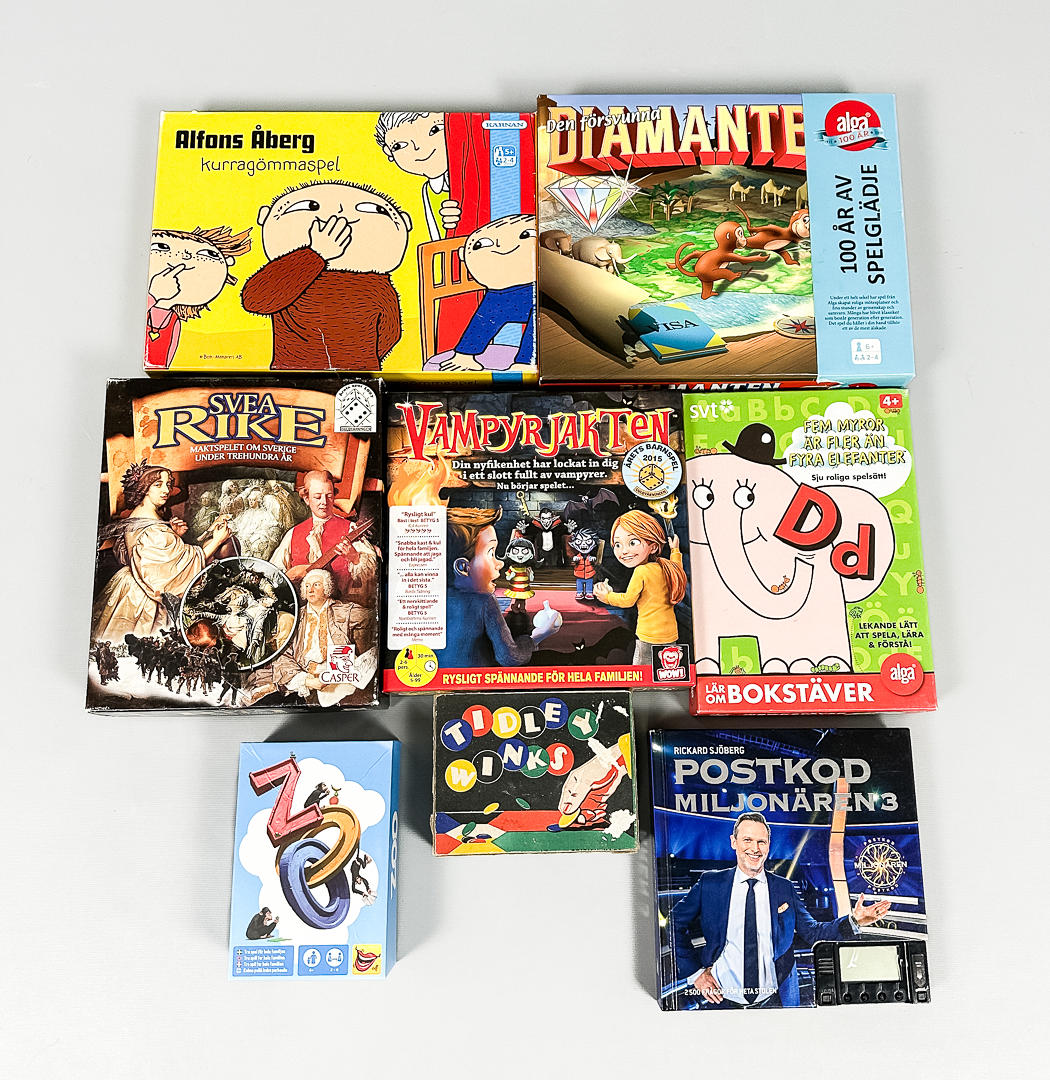 SÄLLSKAPSSPEL, 8 st, 19/2000-tal.