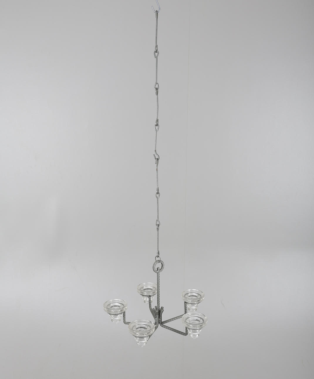 LJUSKRONA, smide och glas, 1900-tal.