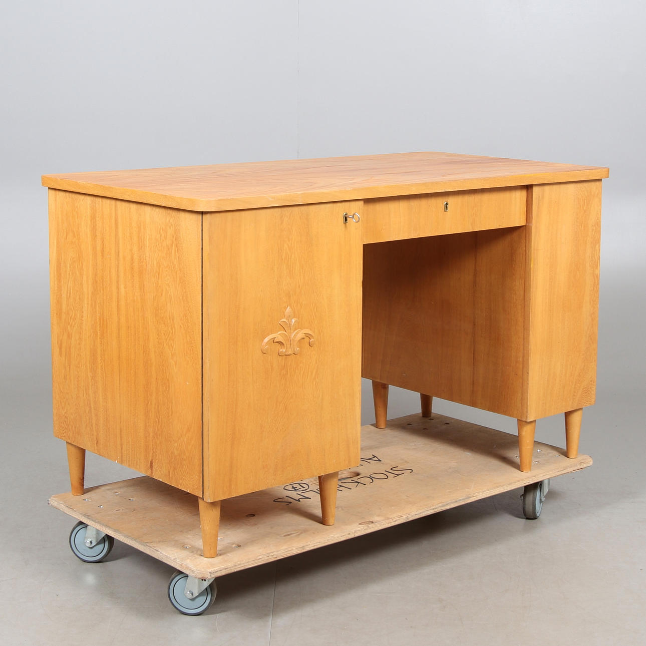 SKRIVBORD, björk, 1930/40-tal.