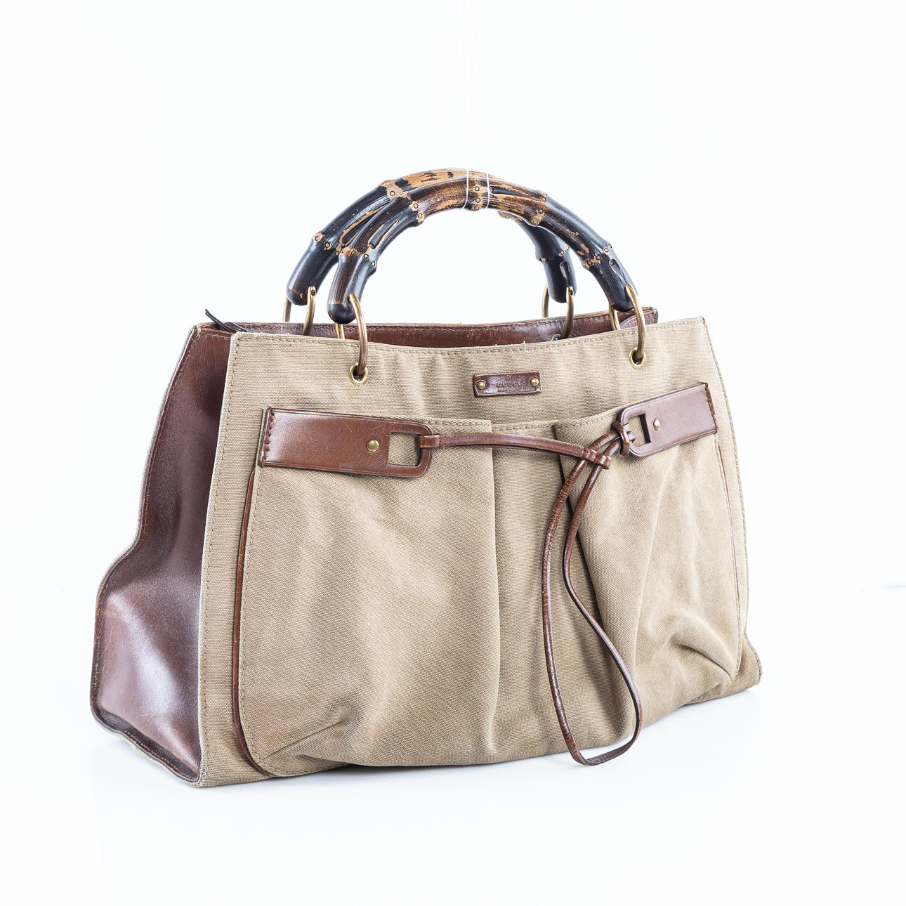 GUCCI, Tasche, großes Bambus-Doppelfach, Design 2002 Tom Ford.