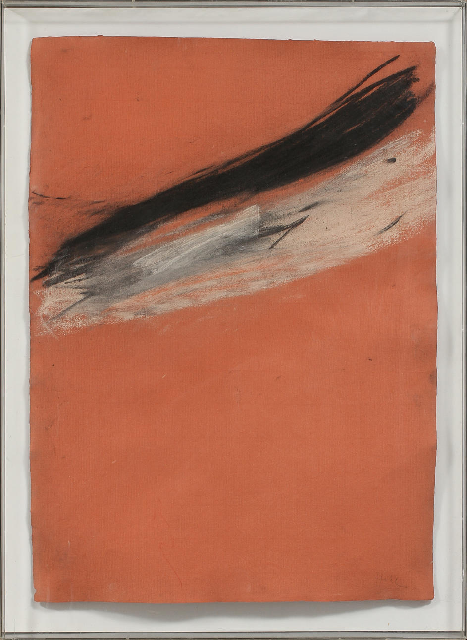 CLAES HAKE. Komposition, blandteknik, signerad.