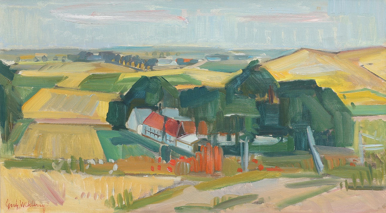 GERHARD WIHLBORG. SCANIAN PLAIN LANDSCAPE. Art - Paintings - Auctionet