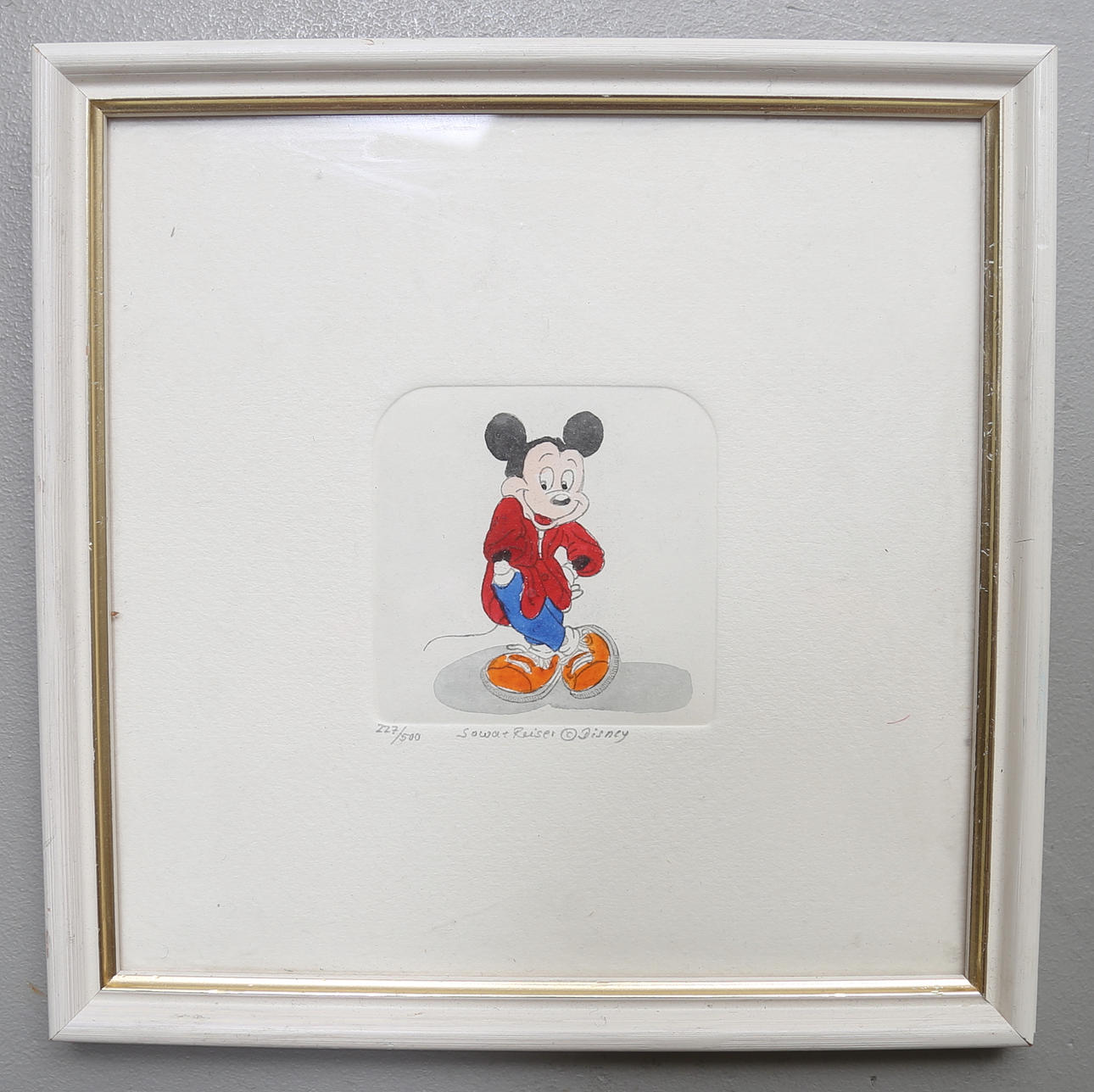 SOWA & REISER, WALT DISNEY. Färgetsningar, 3 st, signerade och numrerade.