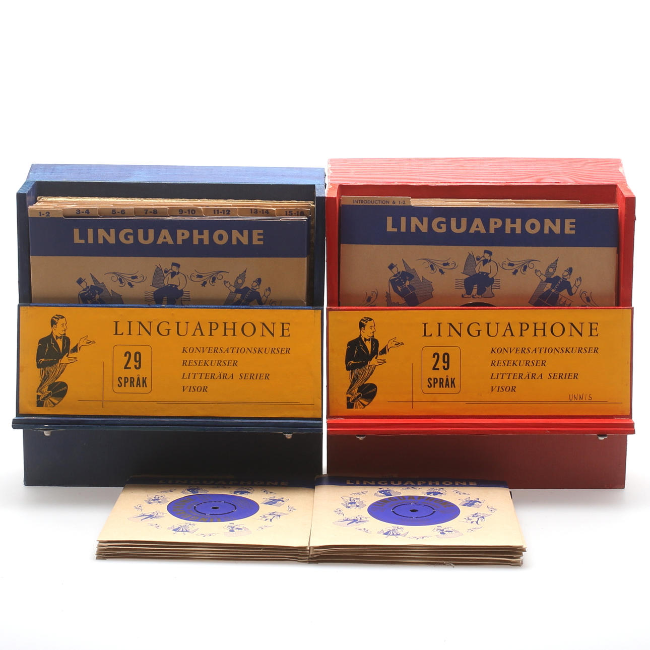 SPRÅKKURS-SKIVOR, Linguaphone, 1900-tal.