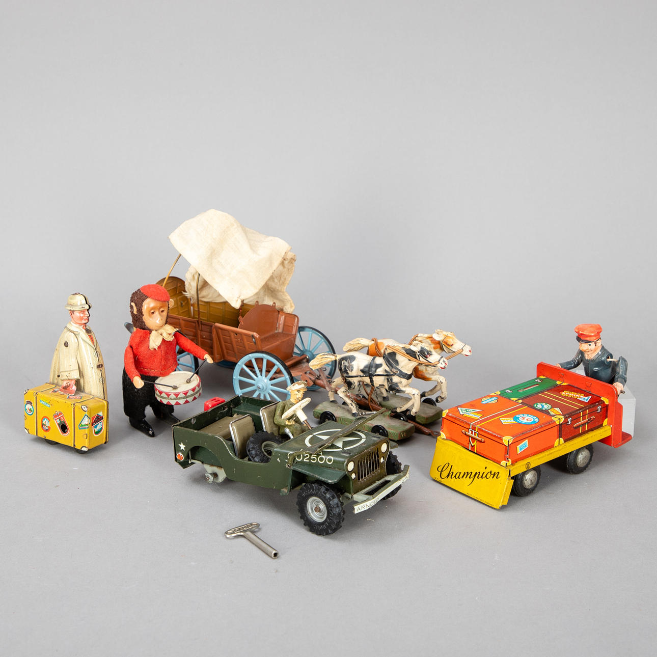 Sammlung Blechspielzeug, u.a. Schuco u.a. , 5-tlg.