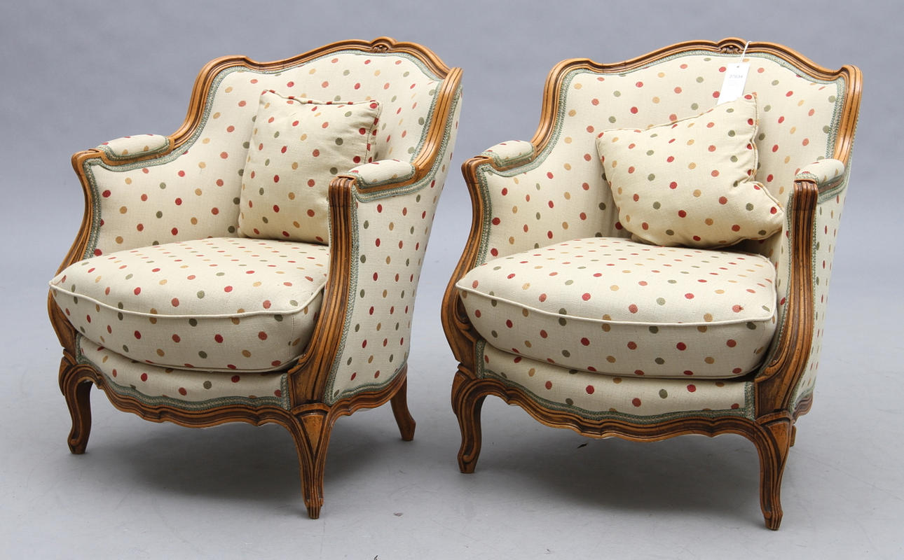 BERGÈRER, 1 par, sannolikt Frankrike 1900-tal.