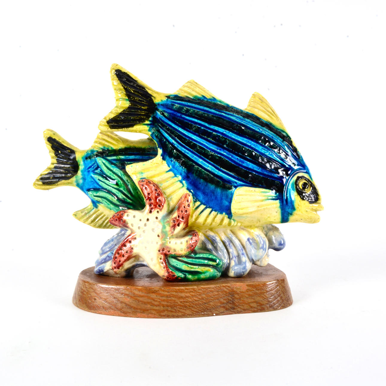 GUNNAR NYLUND. FIGUR, chamotte, ”Kalat, Rörstrand, 1940-luku.