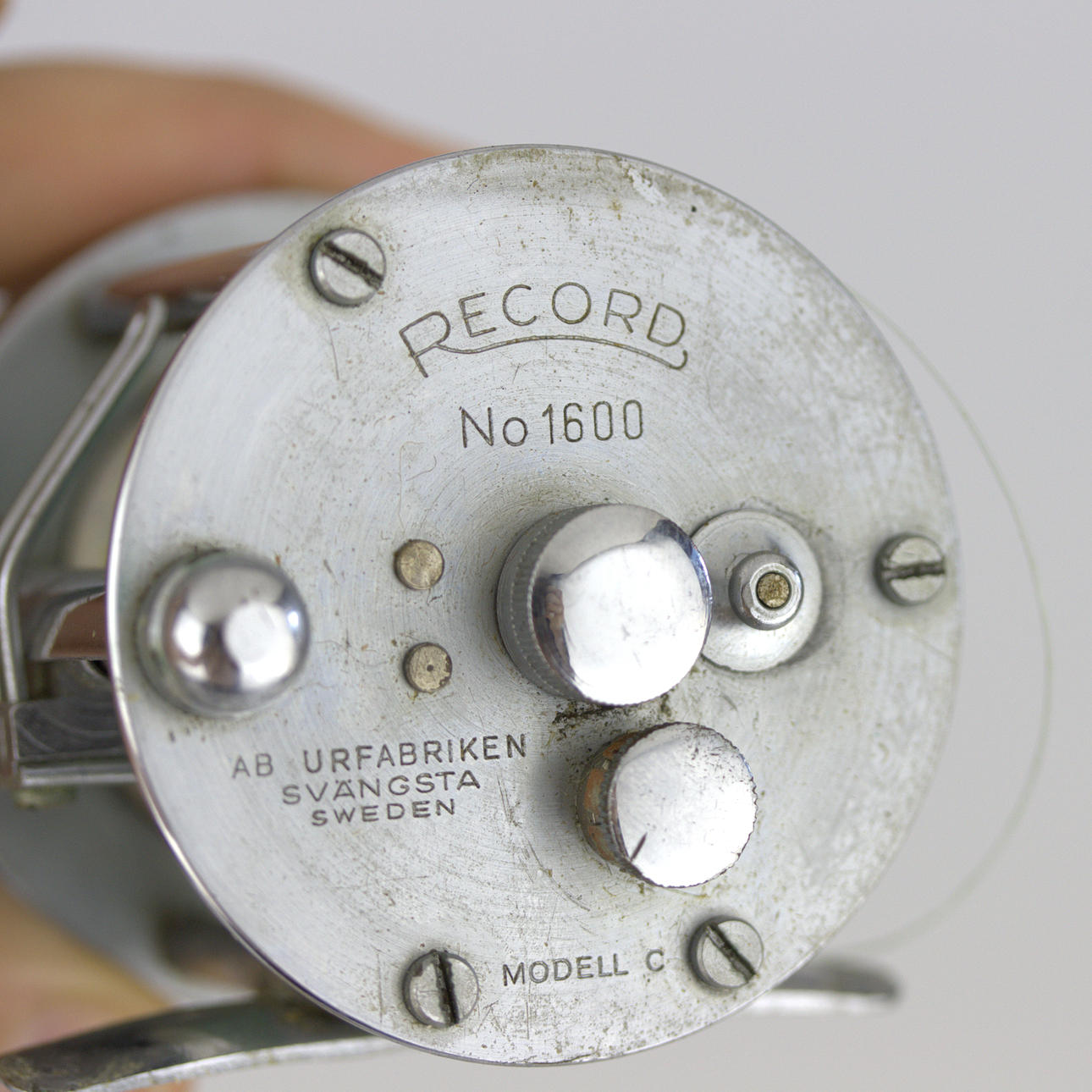 A 2-piece Abu Matic 80 and Record No 1600 model C fishing reels