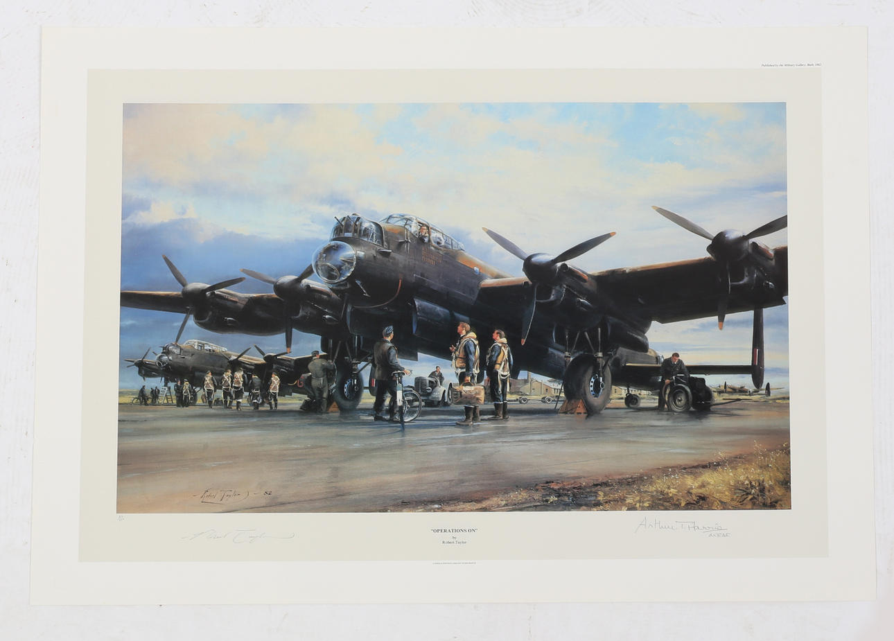 ROBERT TAYLOR "OPERATIONS ON" LIMITED EDITION SIGNED PRINT.