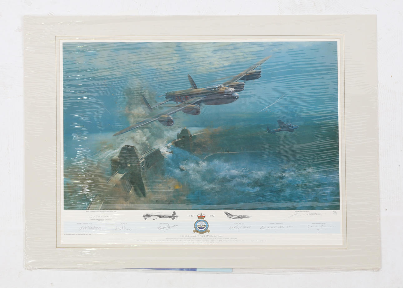 FRANK WOOTTON "THE DAMBUSTERS" LIMITED EDITION SIGNED PRINT.